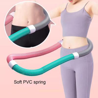 Hula Hoop Morbido Ponderato a Molla Amico della Vita Pieghevole Hula Hoop Fitness Portatile Palestra Domestica Adulti Corpo Vita Assottigliamento Attrezzatura per Esercizio