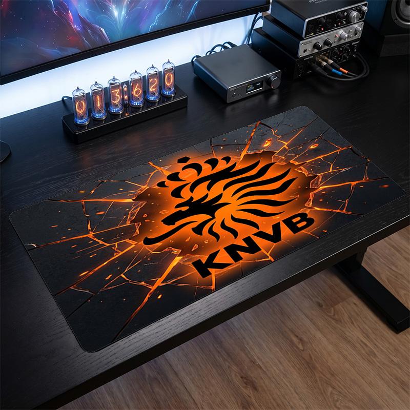 Netherlands Football Crest Mouse Pad, Extended Non Slip Rubber Desk Mat for Gaming Office Laptop Fan Gift