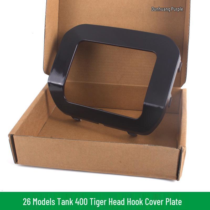 26 Models Tiger Head Trailer Hitch Cover, Nebula Gray & Silver, Square Mouth Protective Cap, Phantasmal Purple Design