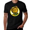 Corduroy Bear Tshirt Daily Wear Plain Short Sleeve Shirt