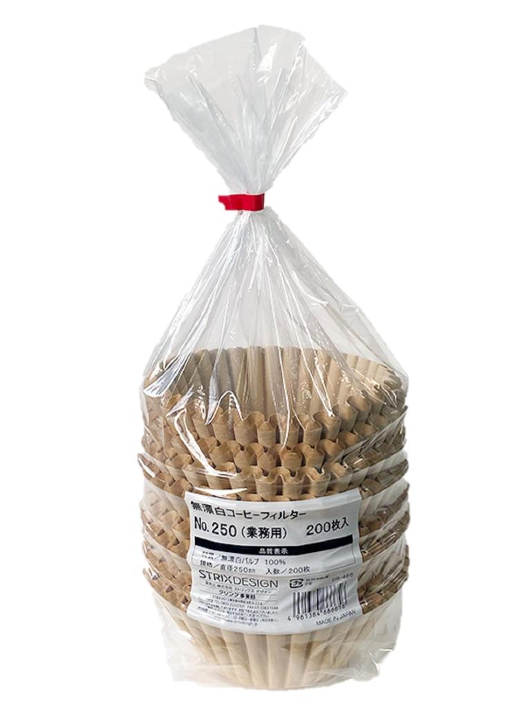Strix Design Unbleached Coffee Filters 200 25cm Vertical Filter Commercial (Kenaf), Filters, Diameter, Paper, Unbleached, Use, DR-466