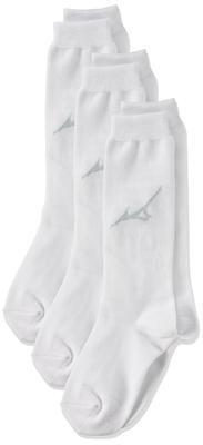 Mizuno Baseball Wear Color Socks and Understockings Set 12JX6U01 White 3-Piece Color Sizes 18-22
