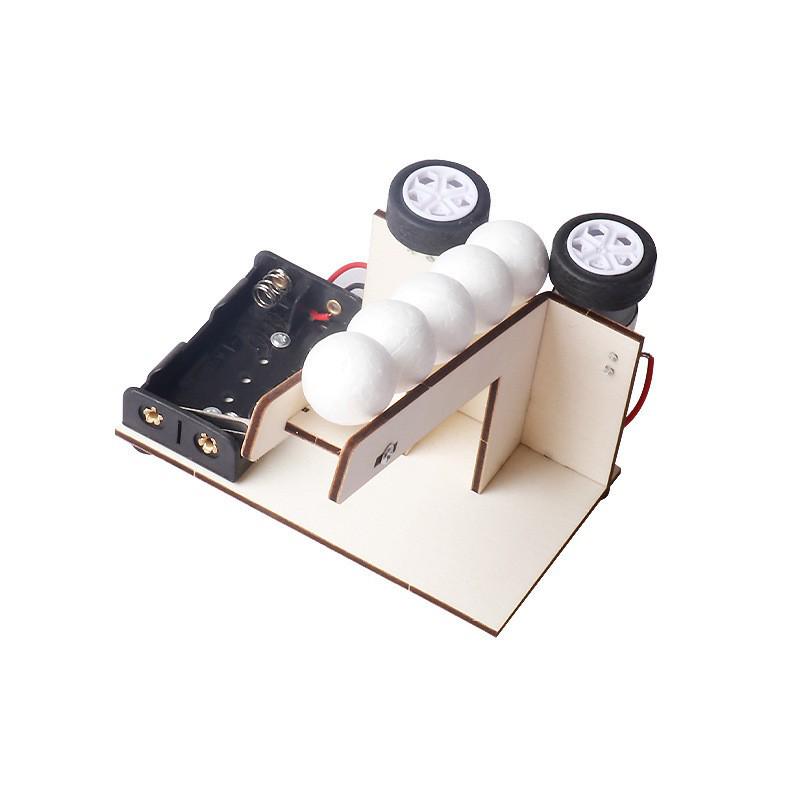 Handcrafted DIY Science Toy: Automatic Ball Machine for Kids