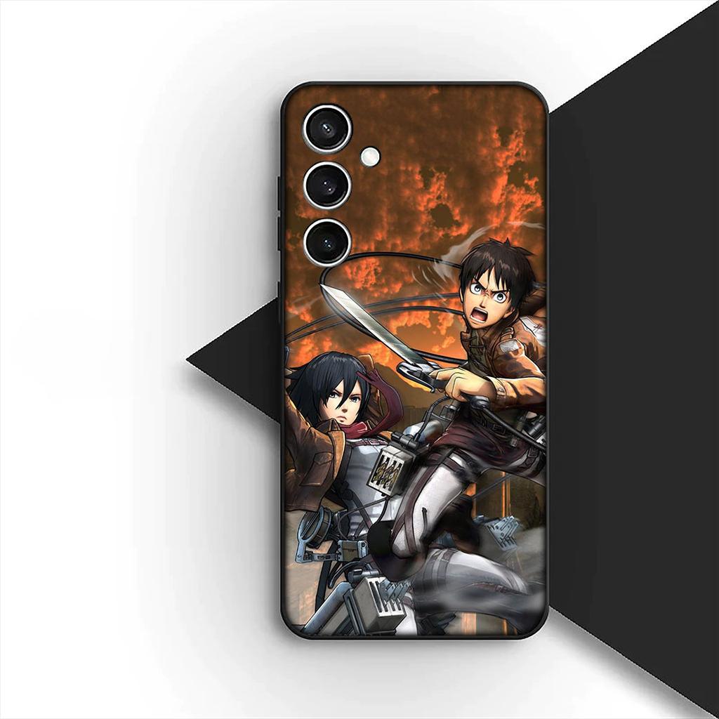 Levi Attack On Titan Eren Jaeger Phone Case for OPPO A80 A18 A16 A40 A17 A15 A38 A78 A79 A54 A57 A12 A60 4G 5G Protective Cover