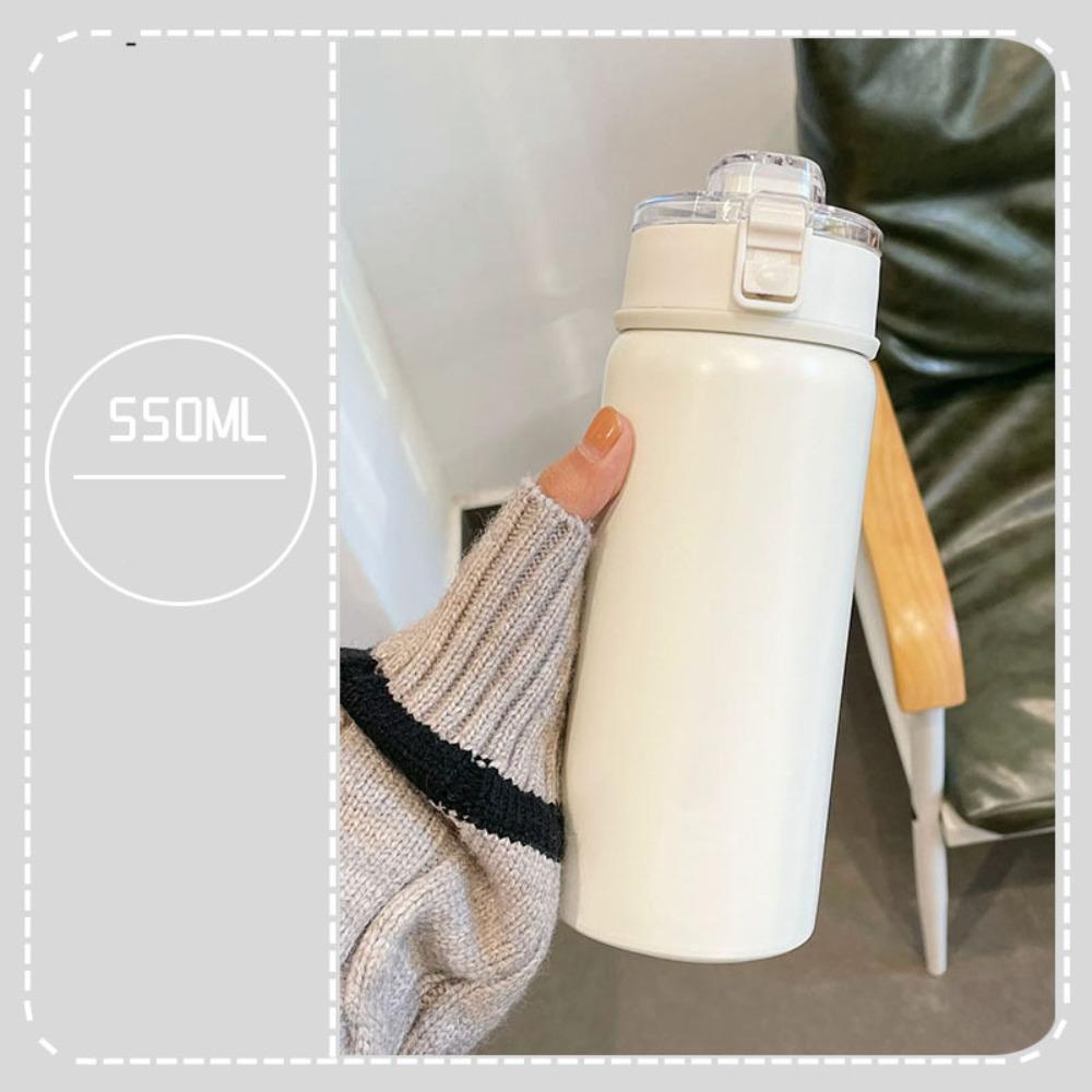 Stainless Steel Vacuum Insulation Cup 350/550ml High-capacity with Tea Partition Thermos Mugs Leak-Proof Double Layer Coffee Mug