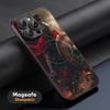 Spartan Warrior Hot Cool Phone Case For iPhone 17 16 15 14 13 12 11 Plus Pro Max  High-end Luxury Magsafe Sheepskin