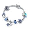 Pandora Blauer gebogener Federn-Anhänger 792576c01
