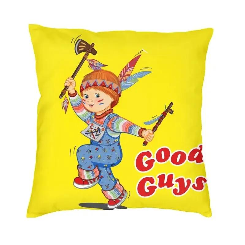 Good Guys Carpenter Cushion Cover Sofa Living Room Cartoon Child's Play Chucky Doll Square Pillow Cover 45x45cm