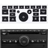 Car Radio Dashboard Control Button Repair Decals Decorative Sticker A/C Button Sticker Interior Decor for GMC Chevrolet Accessor