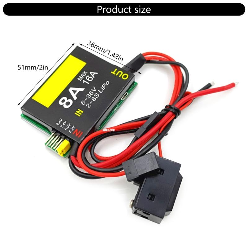 UBEC-8A 2S-6S 6-36V 5.2/6.0/7.4/8.4V BEC UBEC 8A/16A Servo Separate Power Supply Remote Control Car Robot