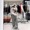 In-Stock 2025 Winter Slimming Welsh Plaid High-Waisted Drawstring Casual Pants