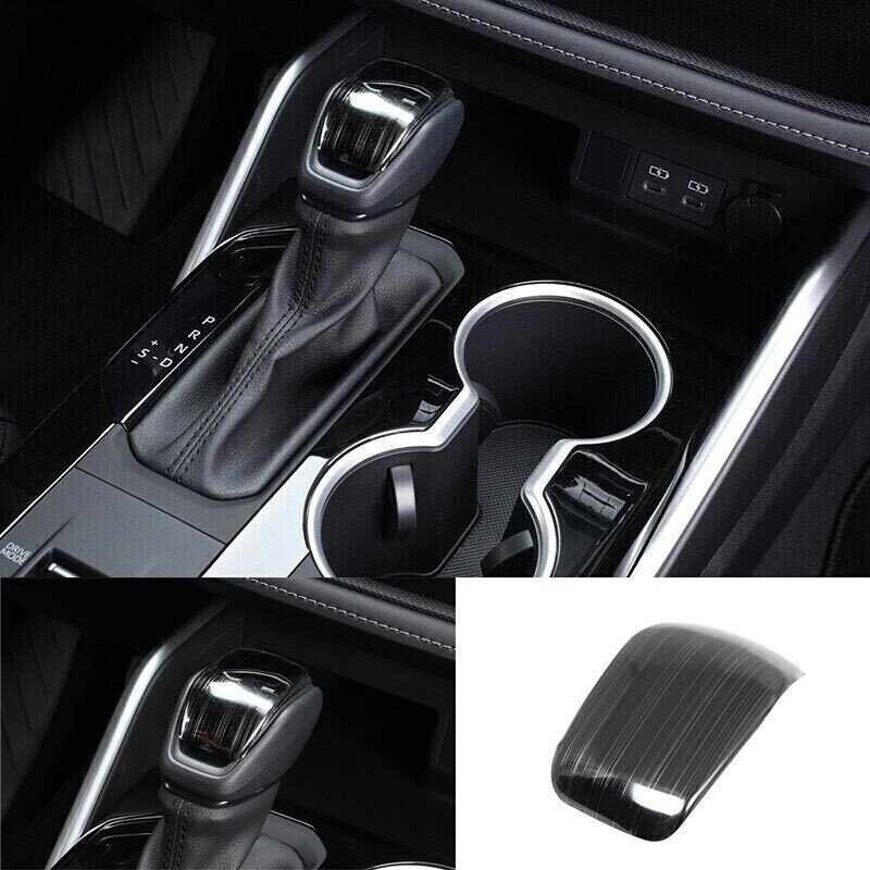 Black Titanium Console Gear Shift Knob Trim Fit For Toyota Highlander -