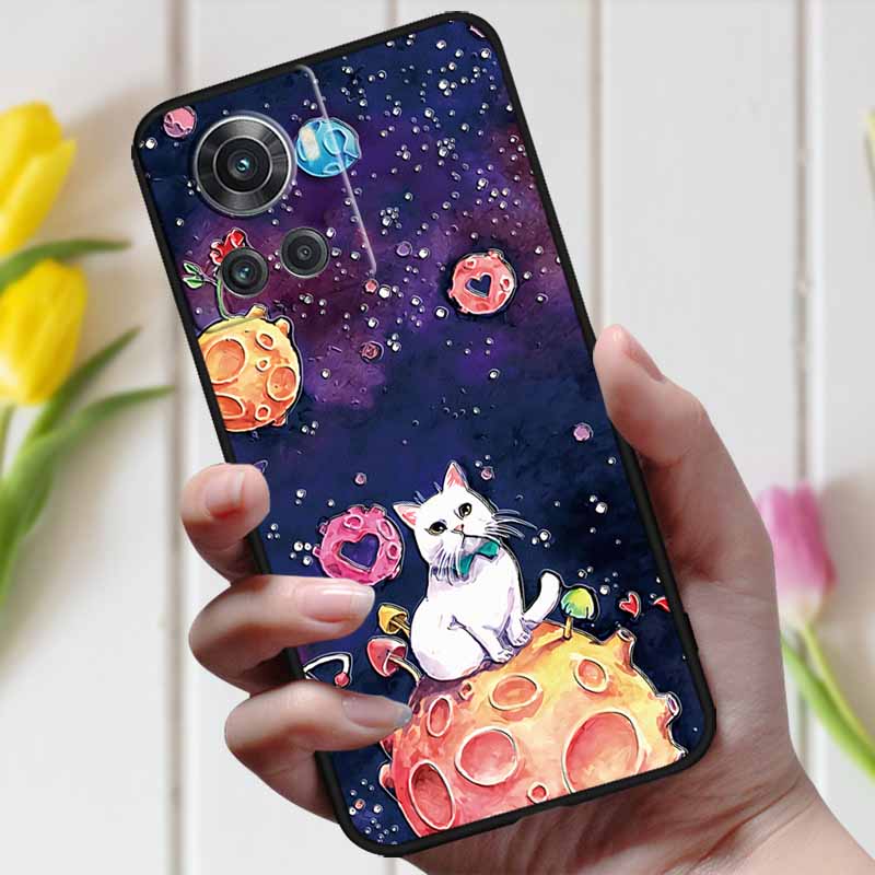 For Oneplus ACE Case Oneplus 10R 5G 3D Relief Cartoon Emboss Silicone Shockproof Cover For Oneplus 10 R Ace Case Coque Bumper