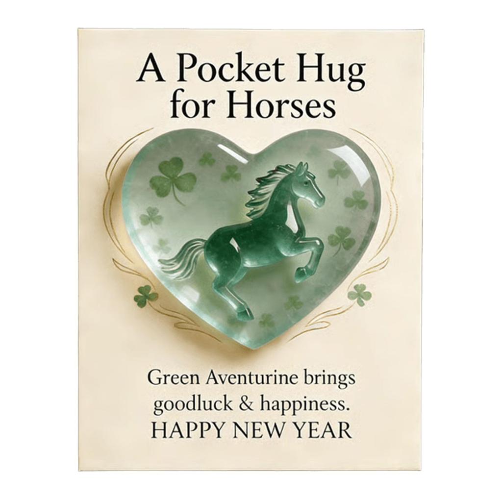 Lucky Resin Horse with Card Chinese New Year Zodiac Horse Figurine for Home Office Desk Meaningful Gift for Friends Family