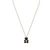 Colier de Cristal în Formă de Ursuleț de Pluș Colier Unisex Rose-Gold Negru 5709030