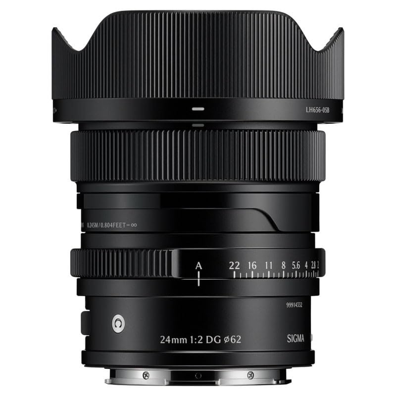 Sigma Noir Objectif À Focale Fixe Dg Ctp 24 Mm F/2-22 Pour Monture Sony Fe - Image 4