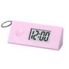 Electronic Clock Shock-proof LCD Display ABS Sturdy Mini Digital Alarm for Office