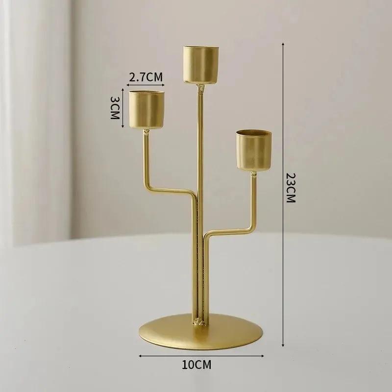 Candlestick Crafts Simple Nordic Desk Candle Ornament Candle Holder for Dining Room Decor Thanksgiving Wedding Festivals Gift
