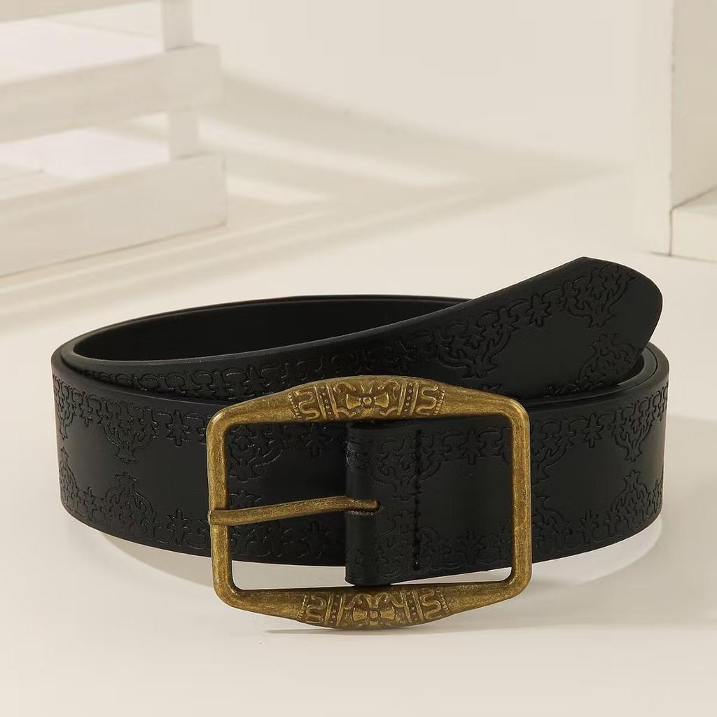 New Retro Ethnic Style Belts for Women, Versatile Waist Belts Matching Jeans