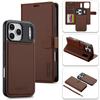 Magnetic Flip Wallet Case For iPhone 17 Pro Max iPhone 16 15 14 13 Pro Max 12 11 Air Luxury PU Leather Card Slots Phone Holder Cover