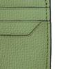 Used 12695 Anagram Square Zip Card Holder C821R80X01 7943 Pebble Calfskin Pastel Light Green Rosemary Unisex from Japan