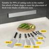 Kitchen Utensils Storage Rack 304 Stainless Steel Magnetic Knife Holders Magnet Non-punching Kitchen Rack Magnet