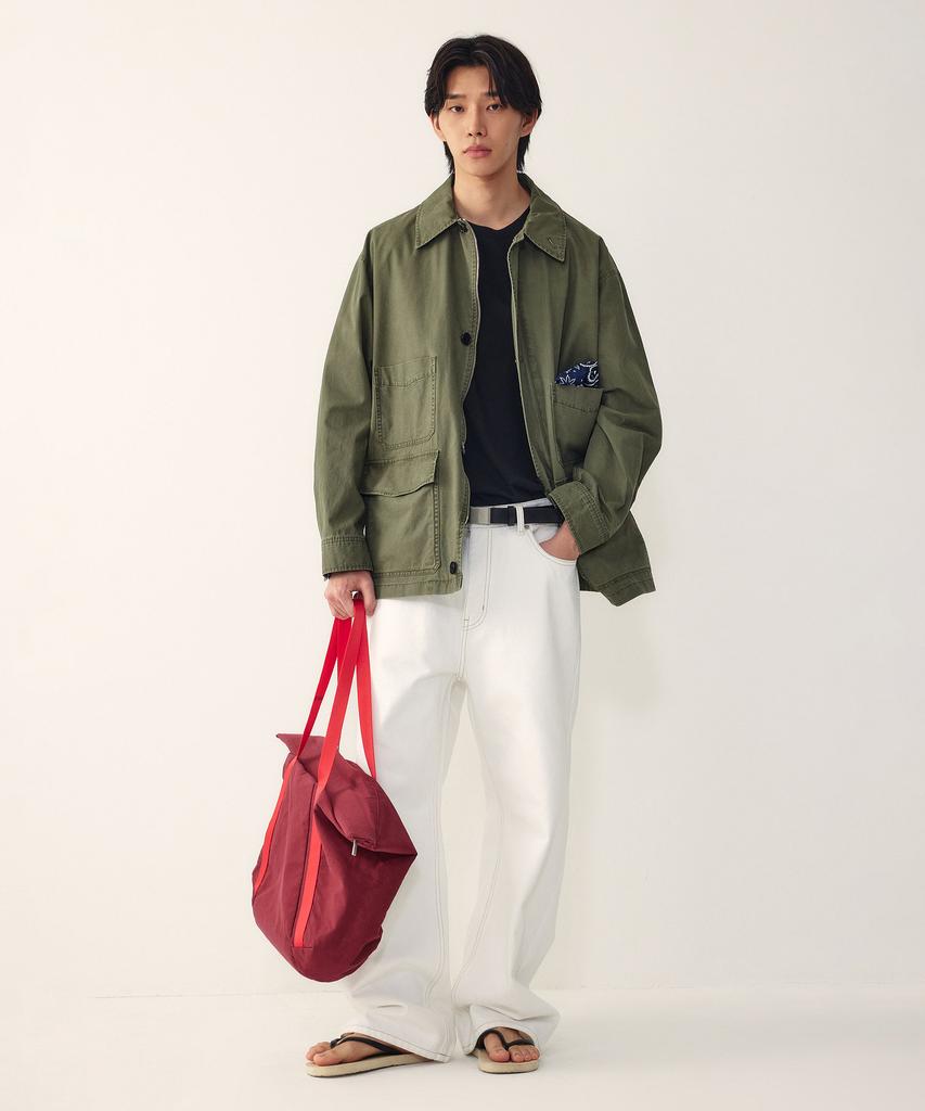 STUDIO TOMBOY [Men] Wide Fit Denim Pants_White 9156162101