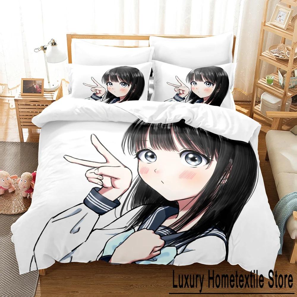 Fashion 3D Akebi's Sailor Uniform Bedding Sets Duvet Cover Set With Pillowcase Twin Full Queen King Bedclothes Bed Linen