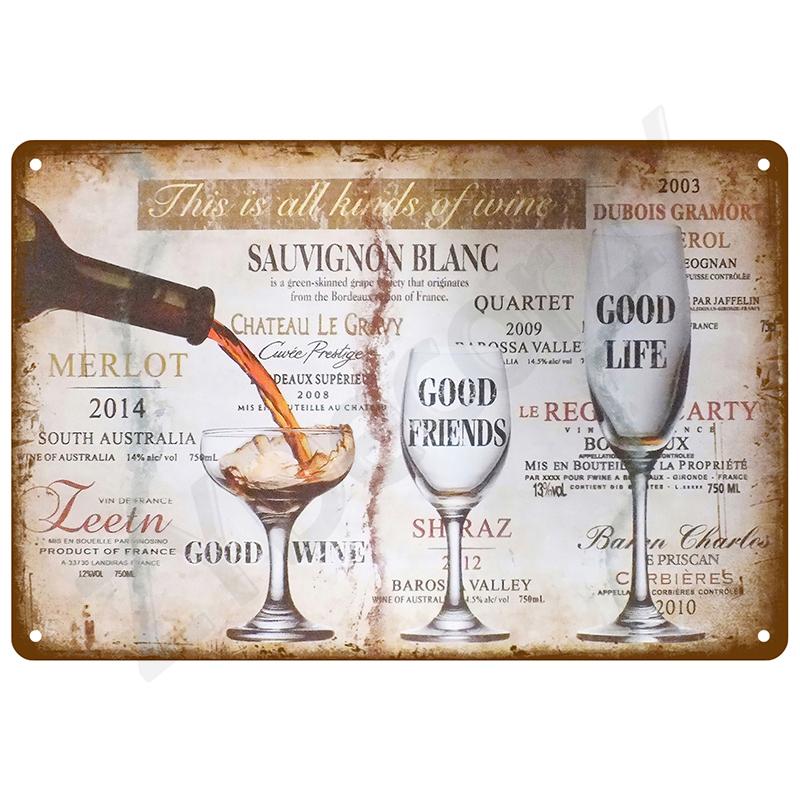 Vintage Metal Signs Plates Posters House Interior Bathroom Wall Art Mural Aesthetic Room Home Decor Decorations Retro Tin Sign