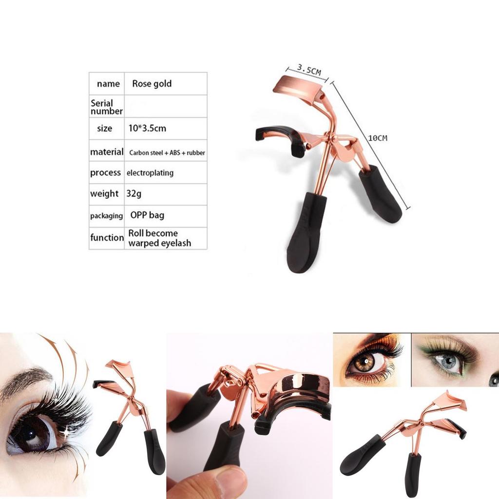 Elegant Rose Gold Professional Eyelash Curler For Effortless Eye-curling Results