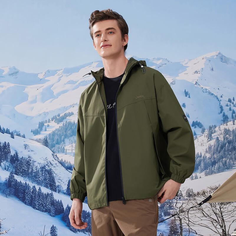 Jeep Men's Hooded Outdoor Casual Jacket