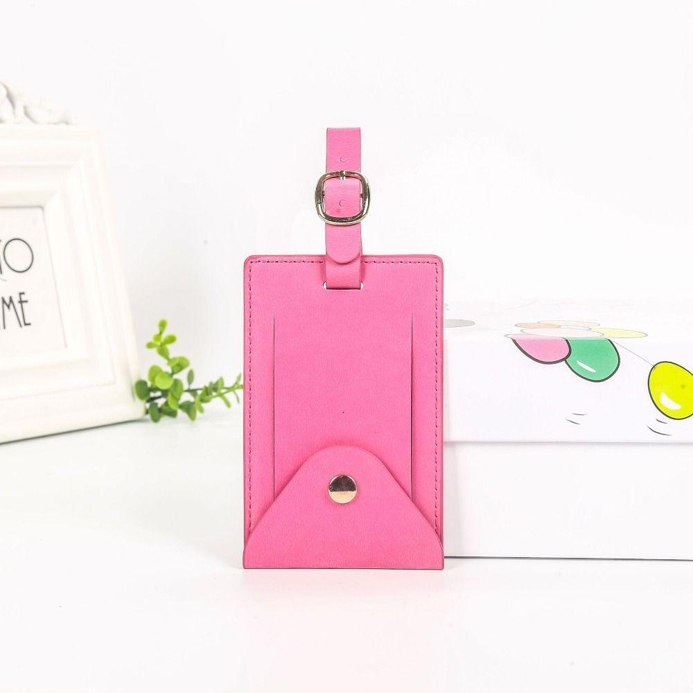 Portable Multicolor Baggage Tag Anti-lost Leather Airplane Suitcase Tag Travel Luggage Tag