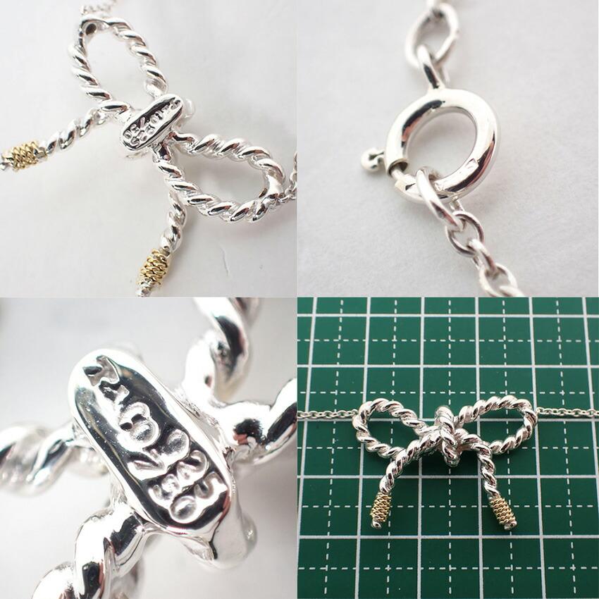 [Used] TIFFANY 925 Rope Ribbon Necklace/Pendant/j12-9
