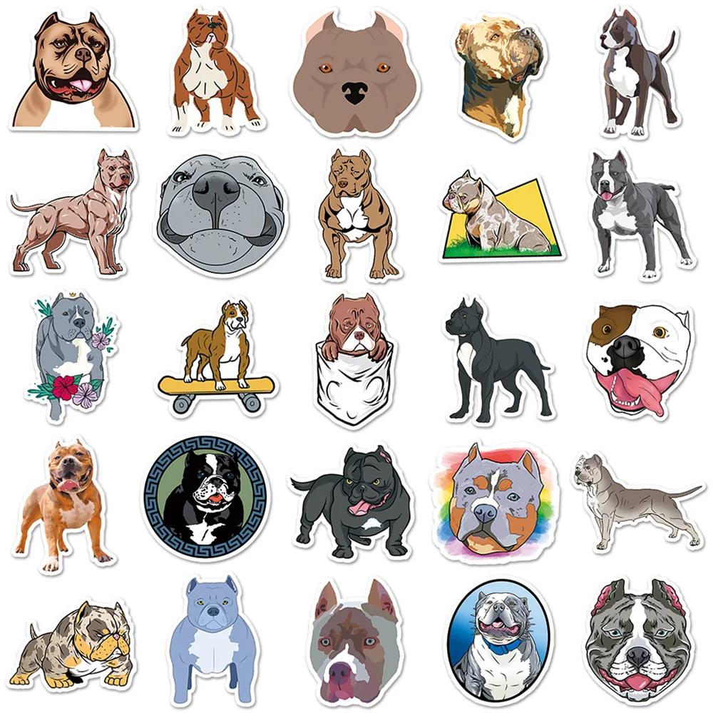 50PCS Bully Dog Graffiti Waterproof Sticker Personality Creative Decoration Trend DIY Refrigerator Helmet Guitar