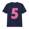 5Th Birthday Bling T Shirt For 5 Year Old Girls vintage Washed Unisex Versatile Top For Everyday Wear graphic Soft Stretched