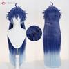 Anime Kyryll Chudomirovich Flins Cosplay Perücke 90cm Blaue Farbverlauf Perücken Hitzebeständiges Synthetisches Haar Für Flins Halloween Cos Perücke
