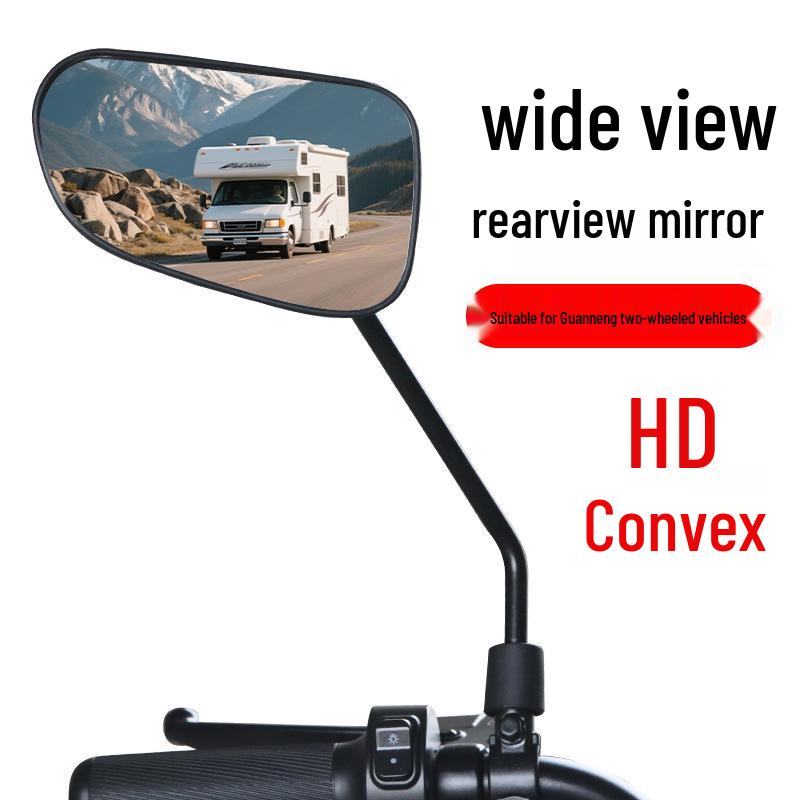 Guaneng Series 8mm Thread Electric Vehicle HD Rearview Mirror for Two-Wheelers