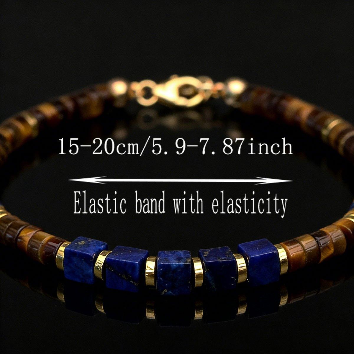 

Lapis, Tiger s Eye & Hematite Men s Bracelet: Attract Wealth, Abundance, Prosperity. Daily Wear. синий