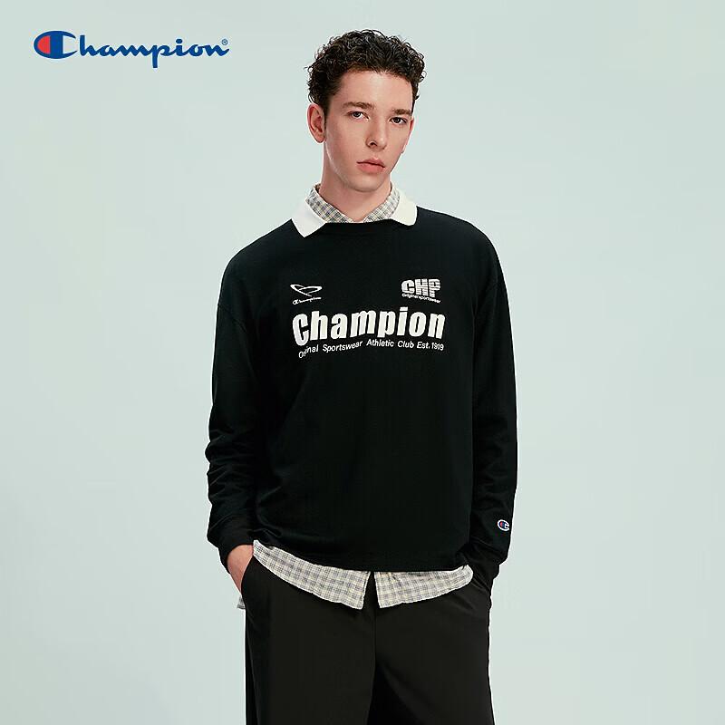 Champion Long-Sleeve Colorblock Polo Shirt 2XL