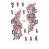 Red Mehndi Stickers Henna Tattoo Stickers Water Transfer Decals Red Henna Tattoo Decals  Girls