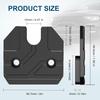 Sun Visor Repair Kit Fits For Dodge RAM 1500 Trucks -, 1 Pack Aluminum Black Sun Visor Clip, Car Sun Visor Fixer, Truck Visor Clip Fix Kit, Visor