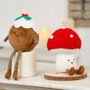 Christmas Tree Decoration Cute Mushroom Wreath Gingerbread Man Christmas Tree Ornament Soft Touch Doll For Kids Christmas Gift