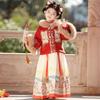 Anneyol Girls' Winter Chinese New Year Hanfu Dress
