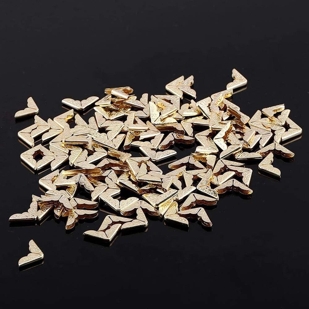 50pcs Practical Scrapbook Protector DIY Book Corner Brackets Book Corner Protector  Notebook