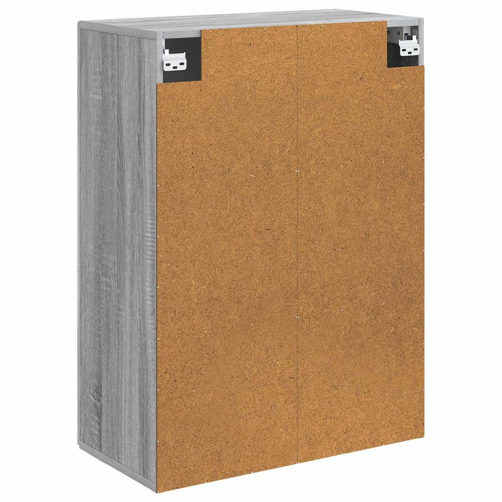 Wall Mounted Cabinet Grey Sonoma 66 x 34.5 x 90 cm Engineered Wood