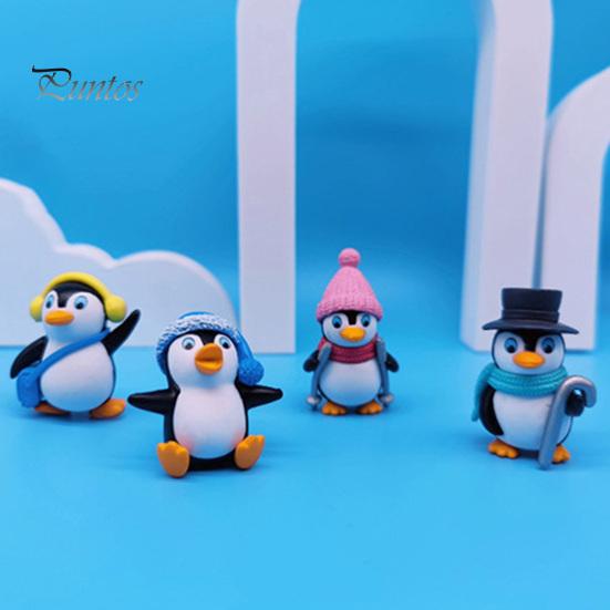 Fish Tank Animal Pendant 1 Set Aquarium Landscaping Non-fading Vivid Penguin Shape Floating Diver Ornament for Home