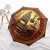 Golden Organ Symphony Pattern Umbrella, Portable and Foldable Design, 8 Ribs, a Casual Accessory for Halloween, Christmas, and Birthday Gifts.