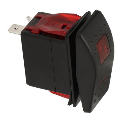 4-poliger Marine-Kippschalter IP65 Wasserdicht SPDT EIN-AUS-EIN Rote Kontrollleuchte 1224V für Schnellboote Cockpits
