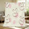 Cute Dog High-Density Flannel Fleece Blanket Soft, Skin-Friendly & Warm Cozy Throw for Home, Couch Napping, Christmas, Halloween