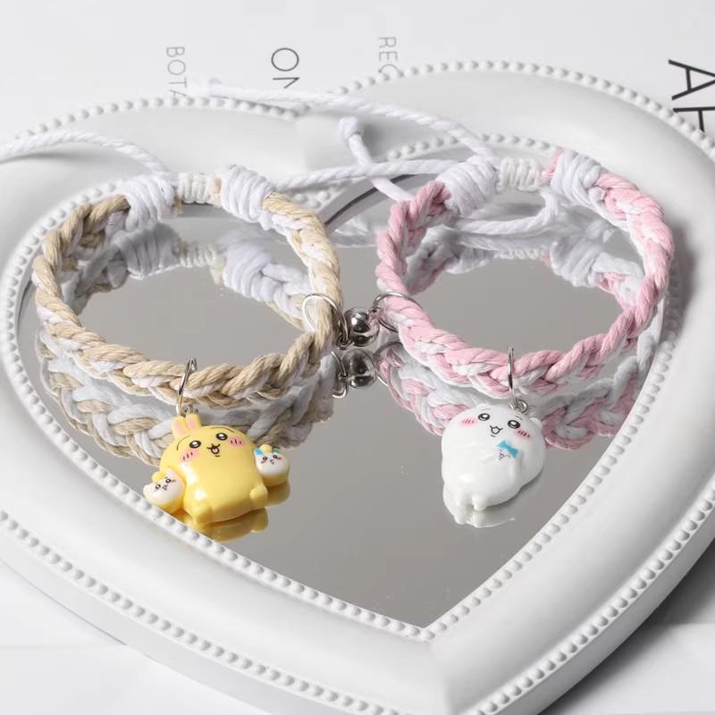 Knitted Magnetic Hand Rope Bracelet for Couples - Best Friend Gift